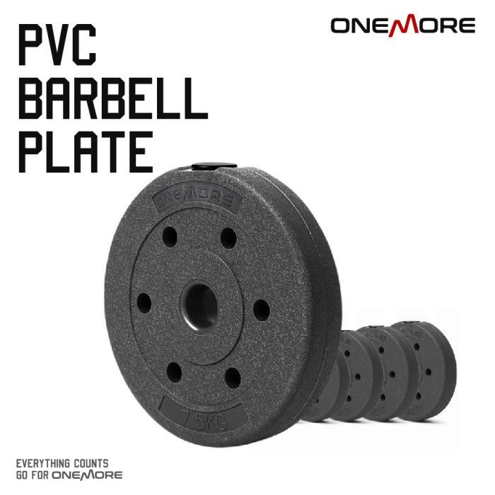 ONE MORE 3CM Barbell Plate PVC Piringan Beban Plat Barbel Dumbell - 2.5KG