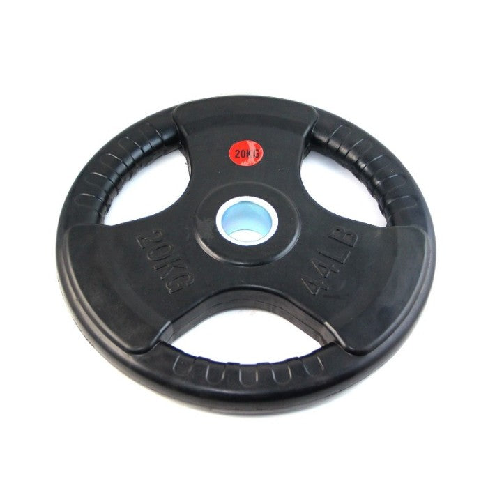 Plat Beban Barbel 20Kg F715 Barbel Plate Rubber Dumbel Dumbell Dumbbe