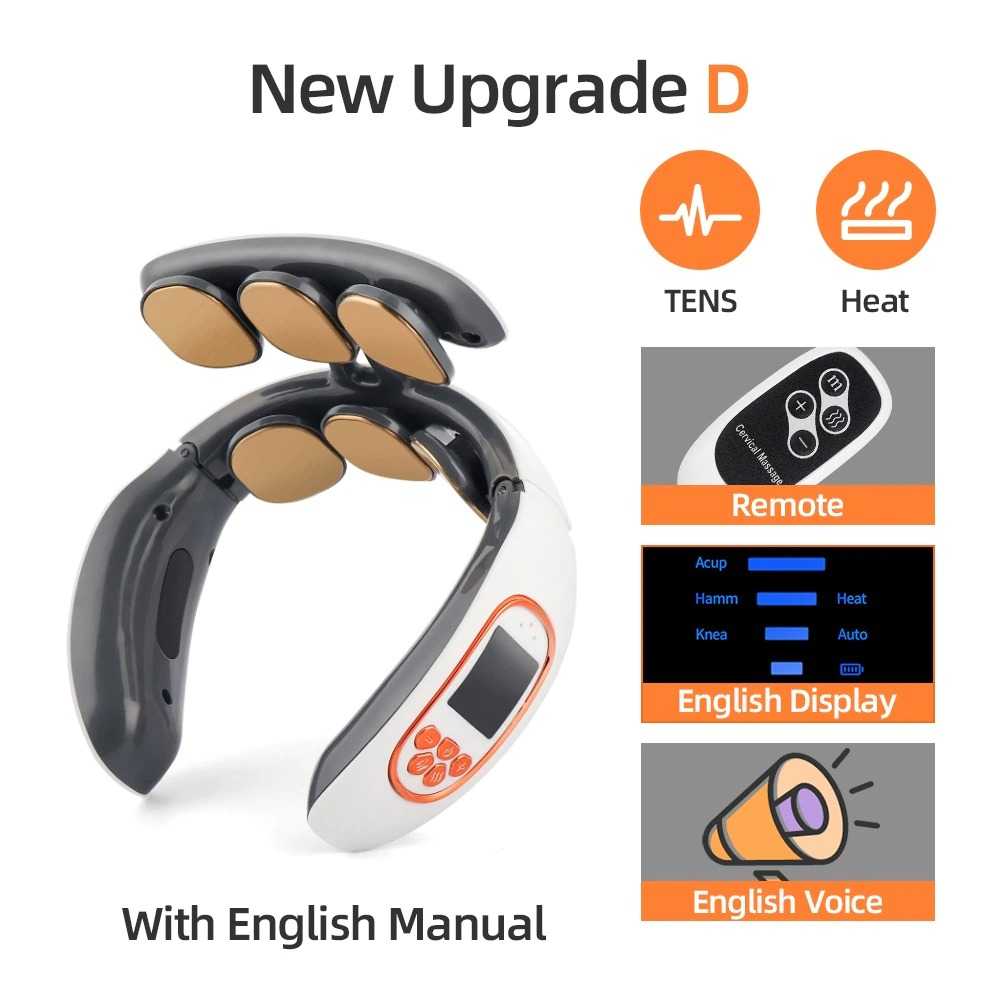 ForeverLily Alat Pijat Leher Neck Massager Compress Upgraded D - D-LM2