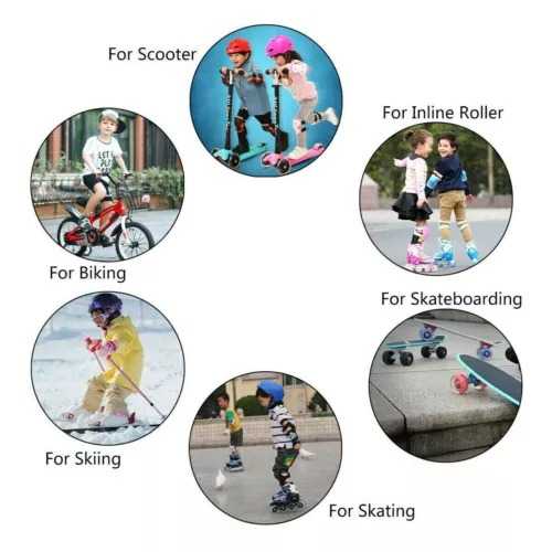 Ftiier Paket Helm Deker Anak 7in1 Protective Gear for Sport Activity - FR-07