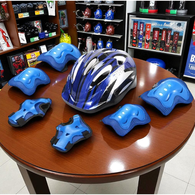 Ftiier Paket Helm Deker Anak 7in1 Protective Gear for Sport Activity - FR-07