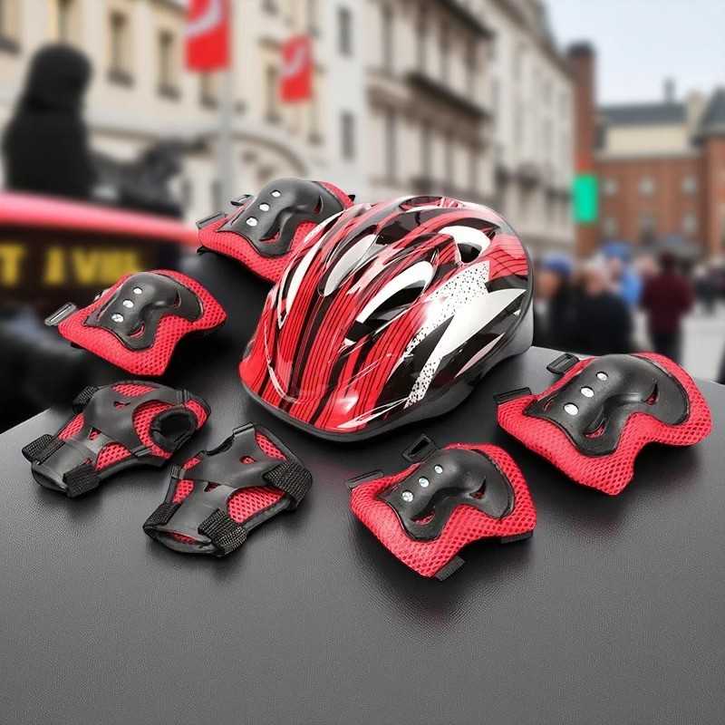 Ftiier Paket Helm Deker Anak 7in1 Protective Gear for Sport Activity - FR-07