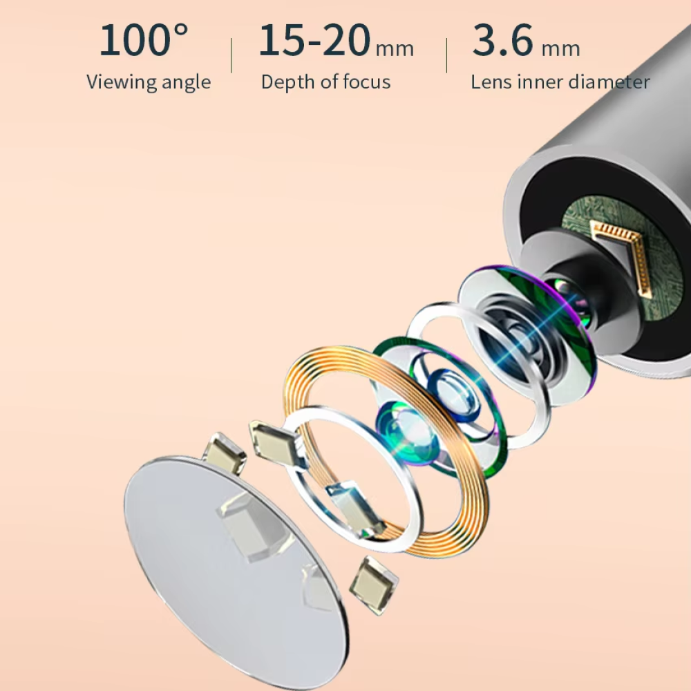 GEONYIEEK Kamera Endoskopi Pembersih Telinga Endoscope Wireless - NE3-D