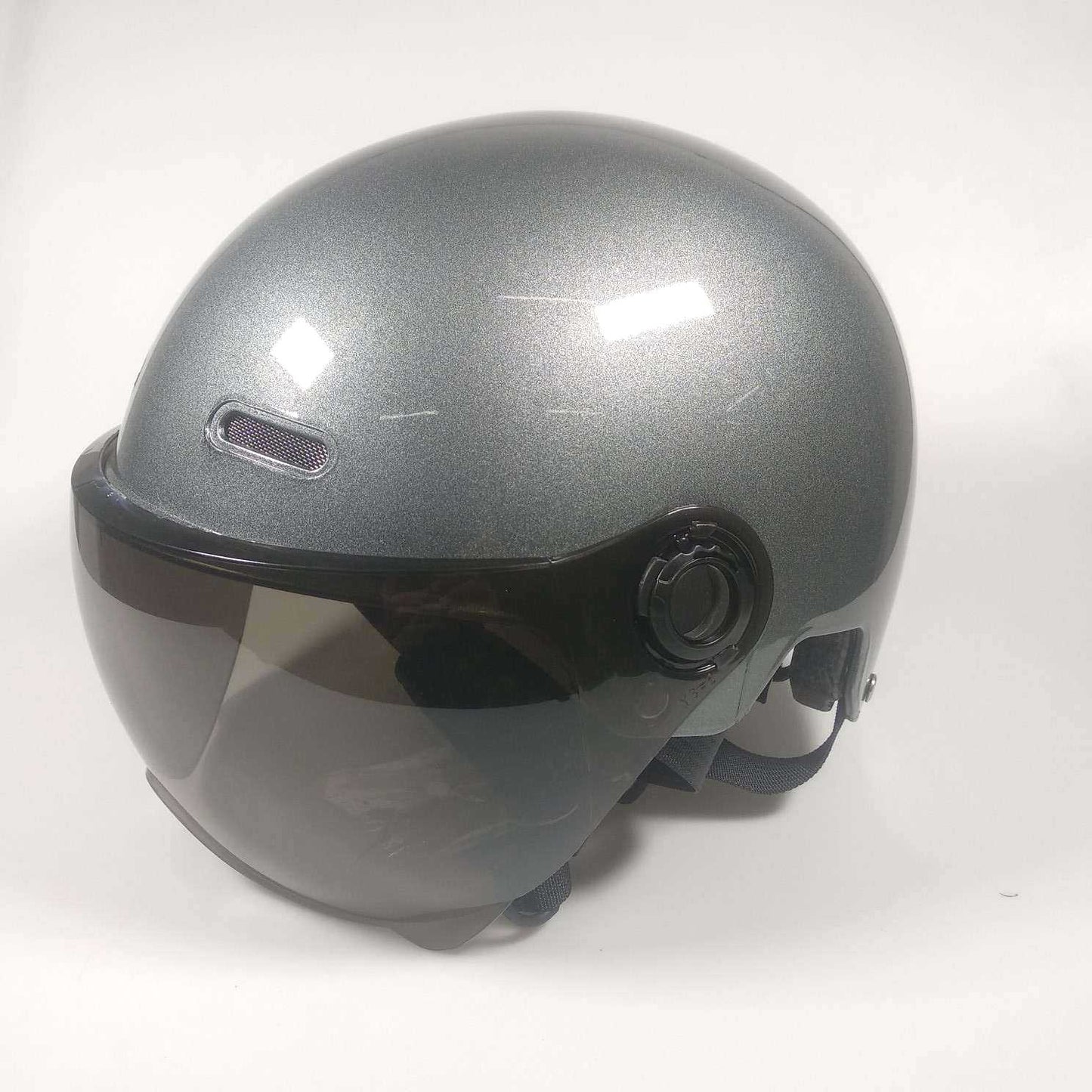GIDDEN Helm Sepeda Skuter Half Face Dark Visor Retro Vintage - GD65