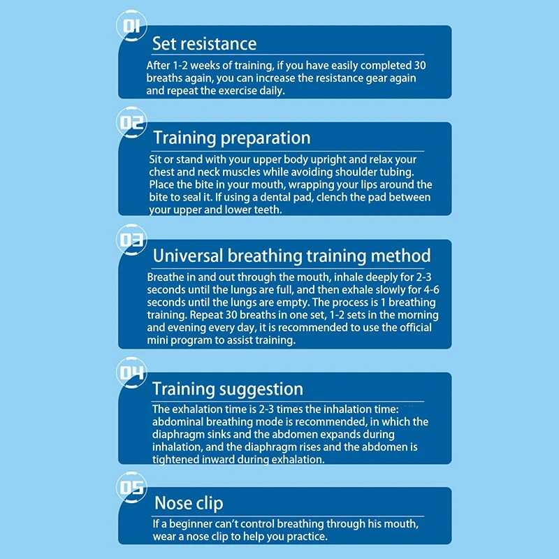 GMARTY Alat Latihan Pernapasan Adjustable Breathing Trainer Respirator - GM-A2