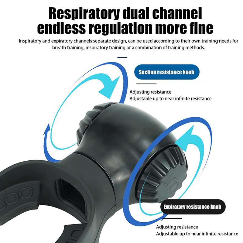 GMARTY Alat Latihan Pernapasan Adjustable Breathing Trainer Respirator - GM-A2