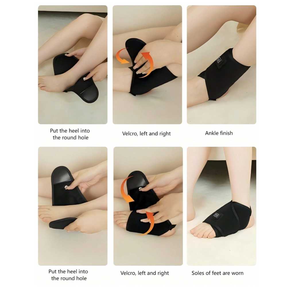 GMARTY Alat Terapi Kaki Hot Compress Ankle Brace Pain Relief USB - G37
