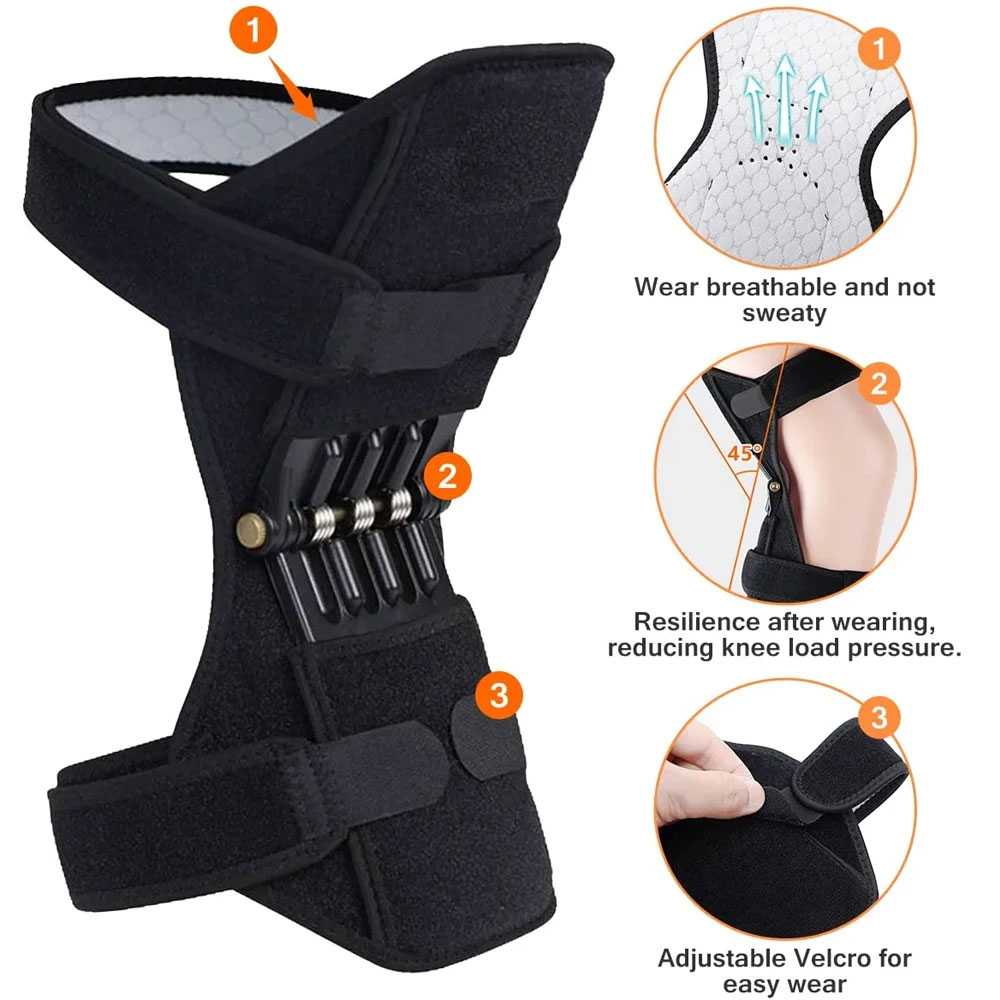 GREAT Power Knee Booster Pads Spring Force Stabilizer 2 PCS - MY-013
