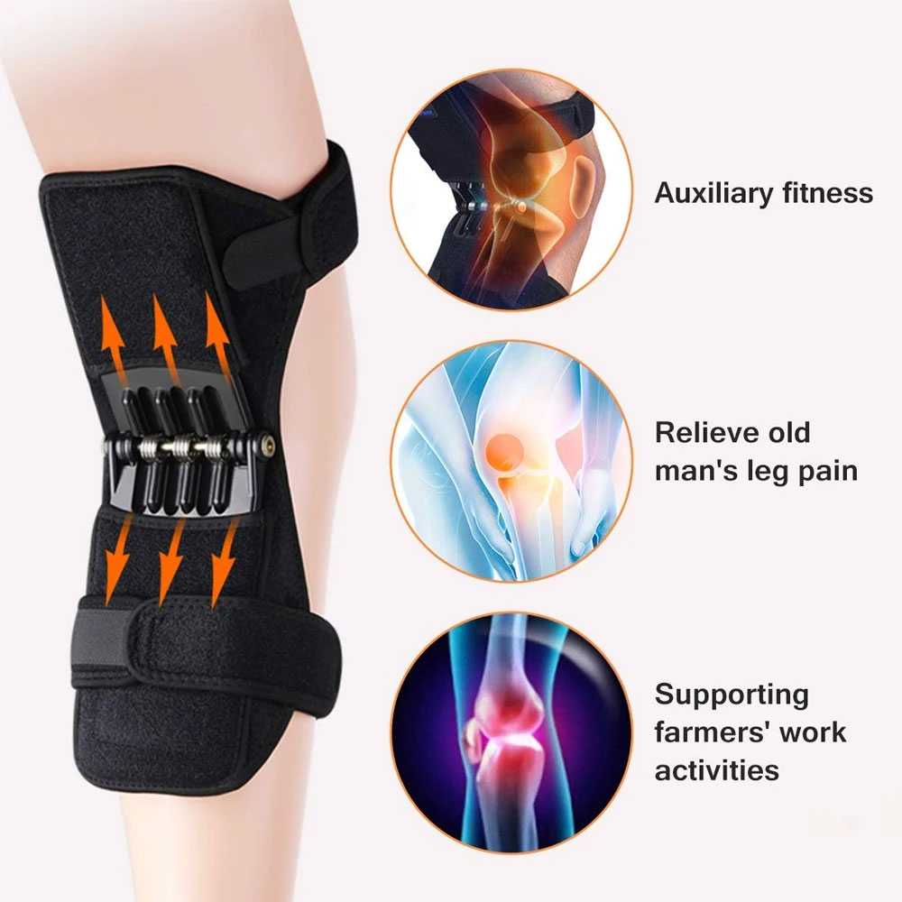 GREAT Power Knee Booster Pads Spring Force Stabilizer 2 PCS - MY-013