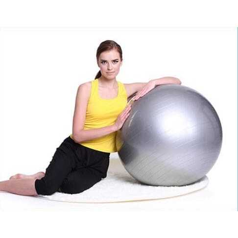 Gym ball size65cmberat799gram Bola fitness Yoga ball BONUS Pompa angin