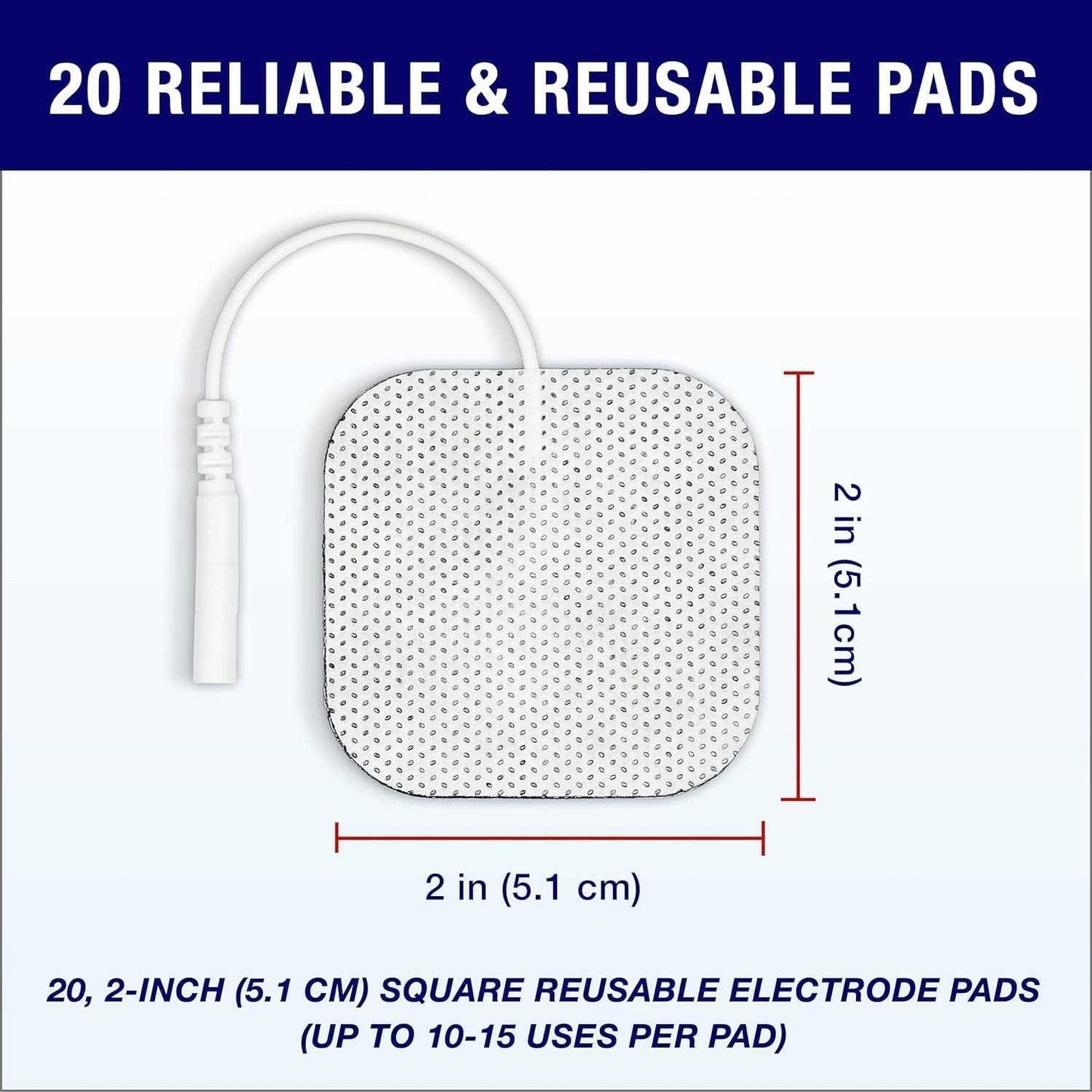 HailiCare EMS Electrode Pads Adhesive Patch Alat Pijat Elektrik 50 PCS - BZ527