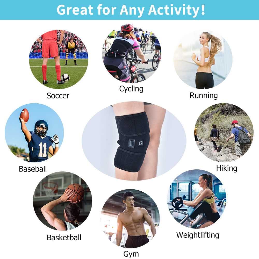 Hailicare Pelindung Lutut Terapi Heating Therapy Knee Support 3 Mode - 102