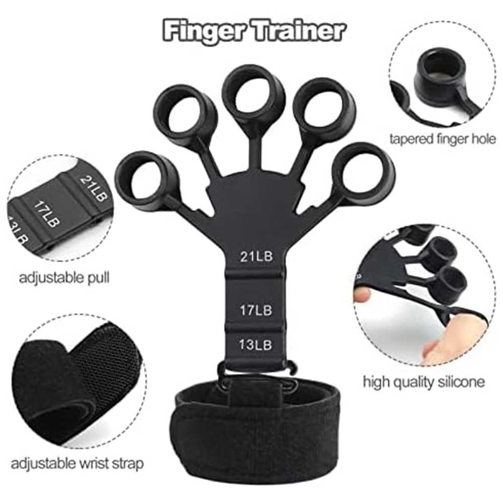 HANGPING Silicone Finger Grip Exerciser Adjustable Strengthener - HP-3