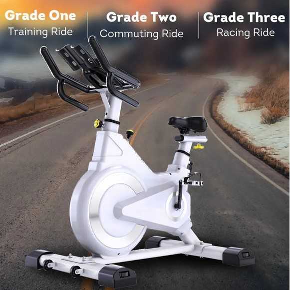 TaffSPORT Sepeda Statis Gym Spinning Bike Adjustable with Bluetooth - HF-2122