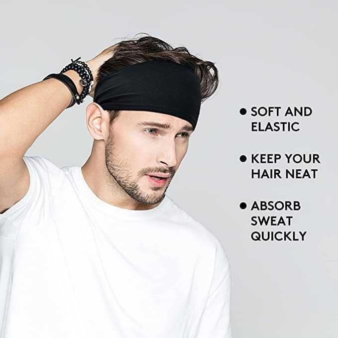 HappySport Bandana Headband Olahraga Elastic Sport Hairbands Yoga - A83