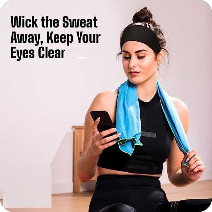HappySport Bandana Headband Olahraga Elastic Sport Hairbands Yoga - A83