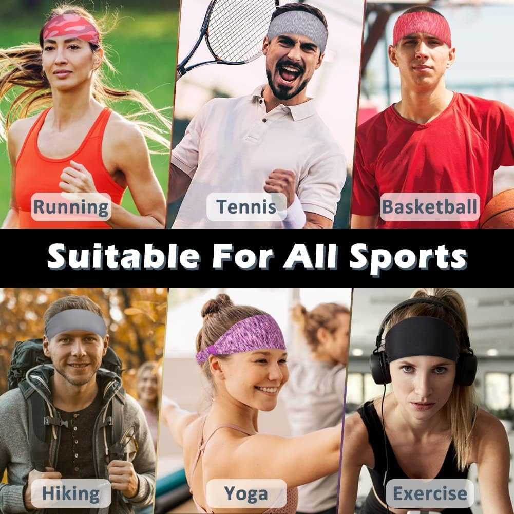 HappySport Bandana Headband Olahraga Elastic Sport Hairbands Yoga - A83