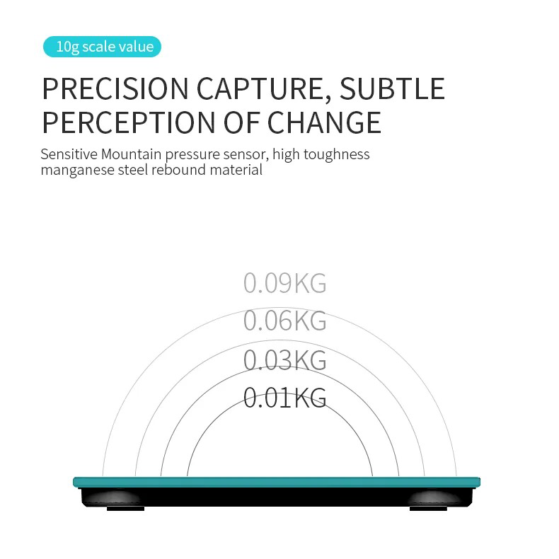 HFY Timbangan Badan Digital BMI Monitor Smart App 180kg Rechargeable - ZY000219