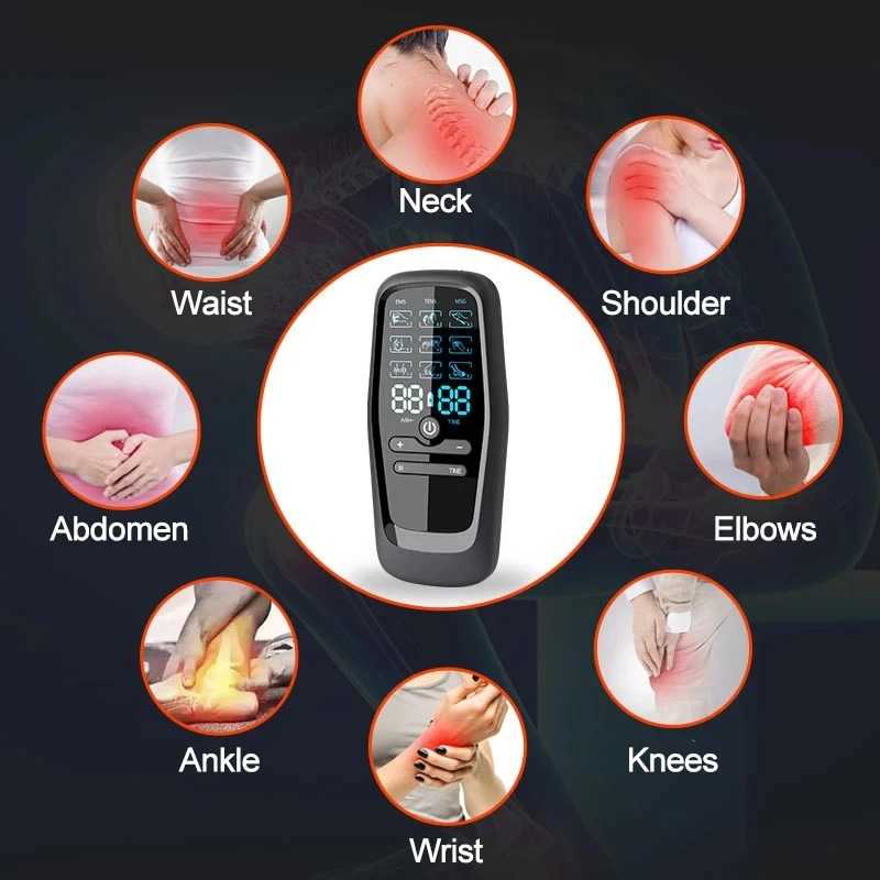 HMELLY Alat Pijat Elektrik Akupuntur Tempel TENS EMS 9 Mode 10 Pad - M858-10