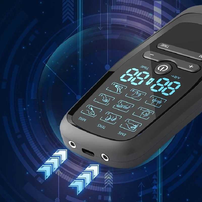 HMELLY Alat Pijat Elektrik Akupuntur Tempel TENS EMS 9 Mode 10 Pad - M858-10