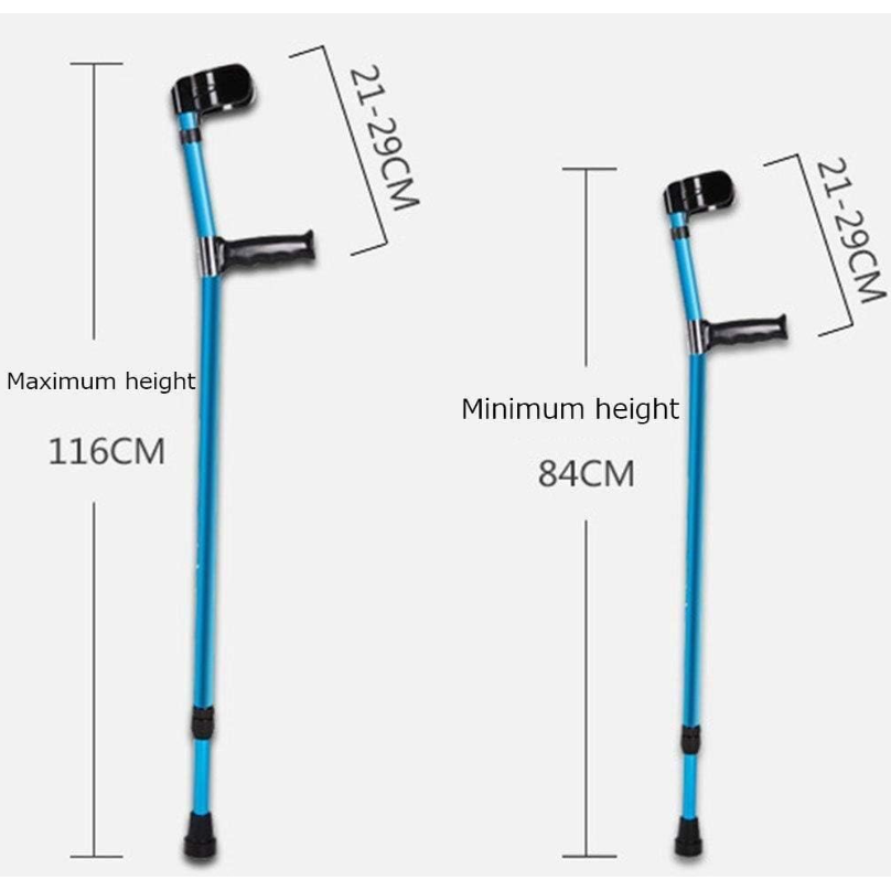 HWSY Tongkat Jalan F Lipat Walking Stick Crutch Foldable Adjustable - HW-8