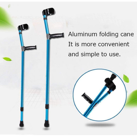 HWSY Tongkat Jalan F Lipat Walking Stick Crutch Foldable Adjustable - HW-8