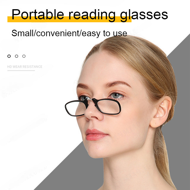 HZ Kacamata Baca Jepit Hidung Rabun Dekat Nearsighted Reading Glasses - F2304