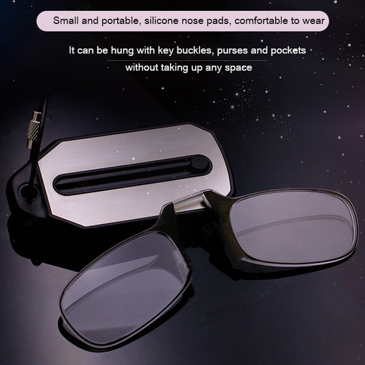 HZ Kacamata Baca Jepit Hidung Rabun Dekat Nearsighted Reading Glasses - F2304