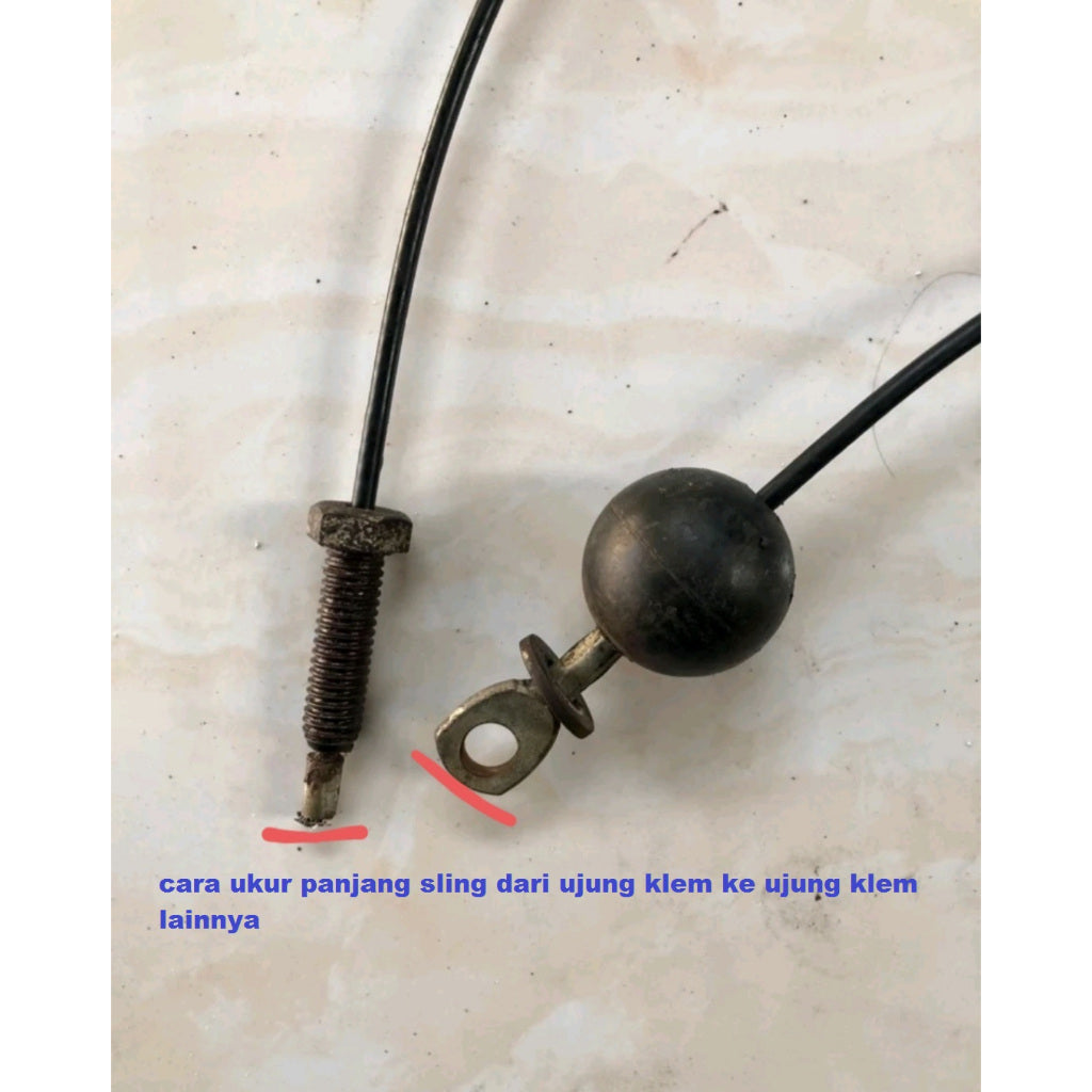 PASANG KLEM BOLA + BAUT TALI KABEL SLING GYM IMPORT
