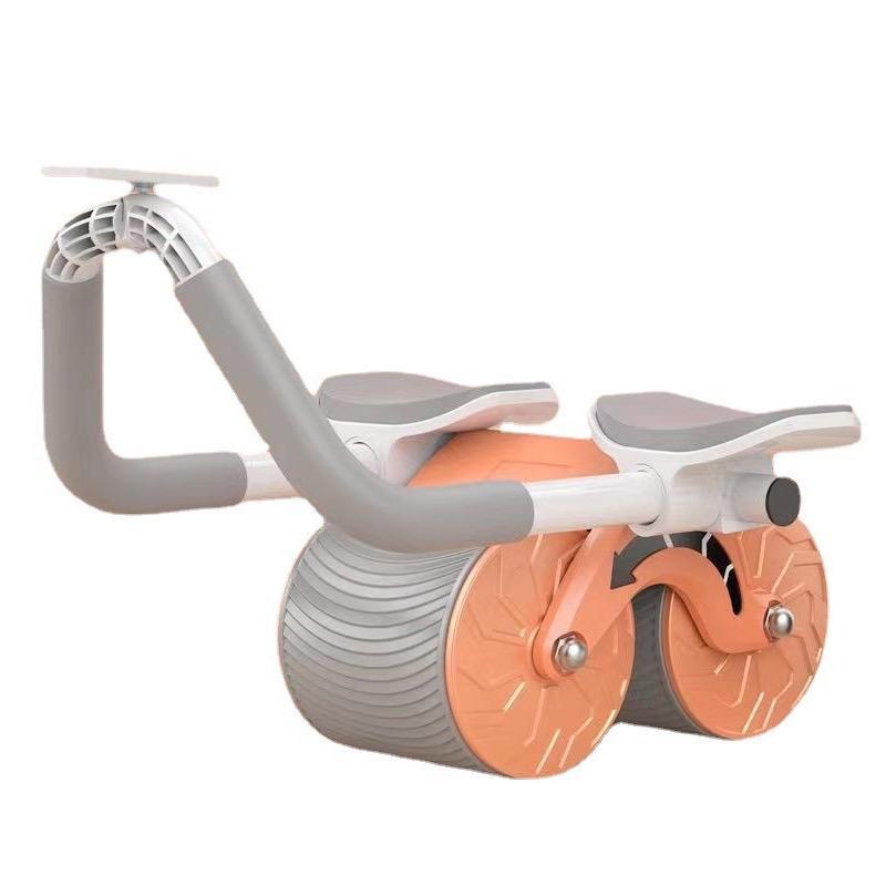 POTENCE AB WHEEL DOUBLE WHEEL / ABDOMINAL ROLLER / AB ROLLER / PLANK TRAINER 2 in 1 / PUSH UP STAND BAR ALAT GYM