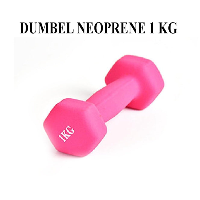 POTENCE DUMBEL NEOPRENE 1KG / BARBEL VINYL 1 KG / DUMBELL GYM YOGA MAT BALL 1KG