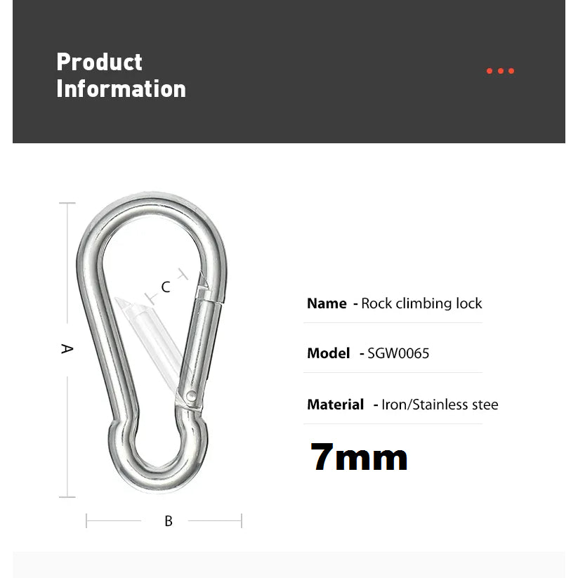 Sparepart Alat Fitness Carabiner sling Karabiner Tali sling