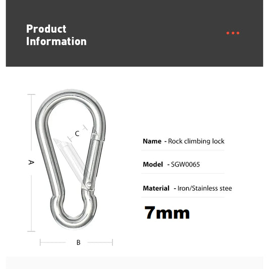 Sparepart Alat Fitness Carabiner sling Karabiner Tali sling