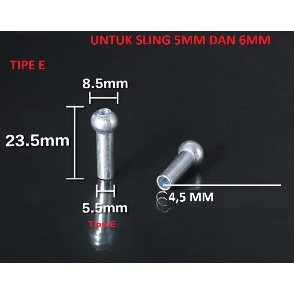 Sparepart Alat Fitness Gym Klem Pentul 6 mm - 5 mm
