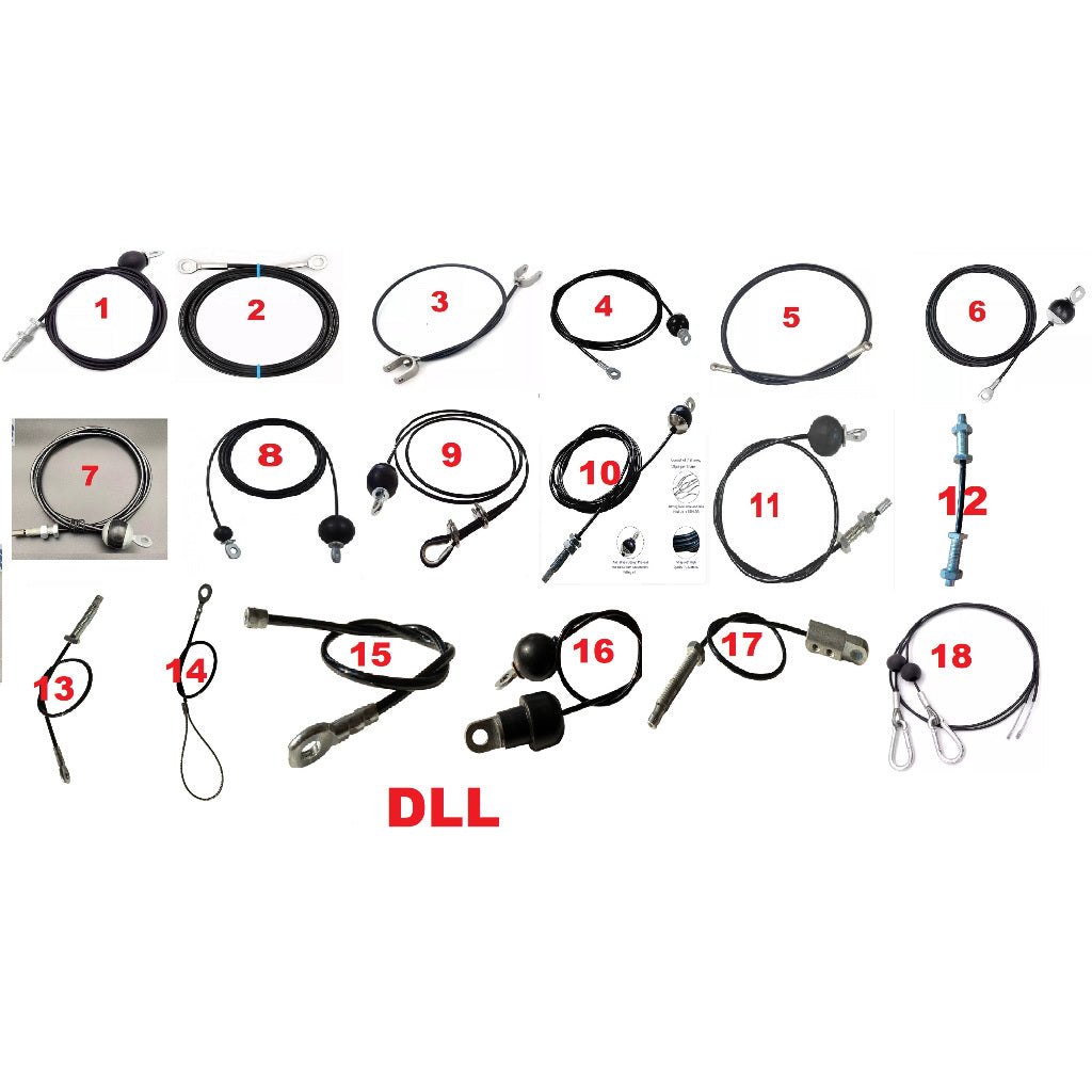 PASANG KLEM BOLA + BAUT TALI KABEL SLING GYM IMPORT