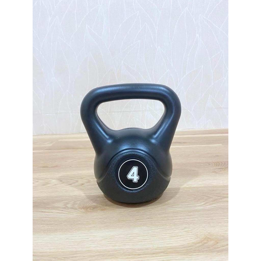 POTENCE KETTLEBELL 4KG / KETTLE BELL 4 KG / DUMBEL BARBEL DUMBELL WEIGHT LIFTING 4KG