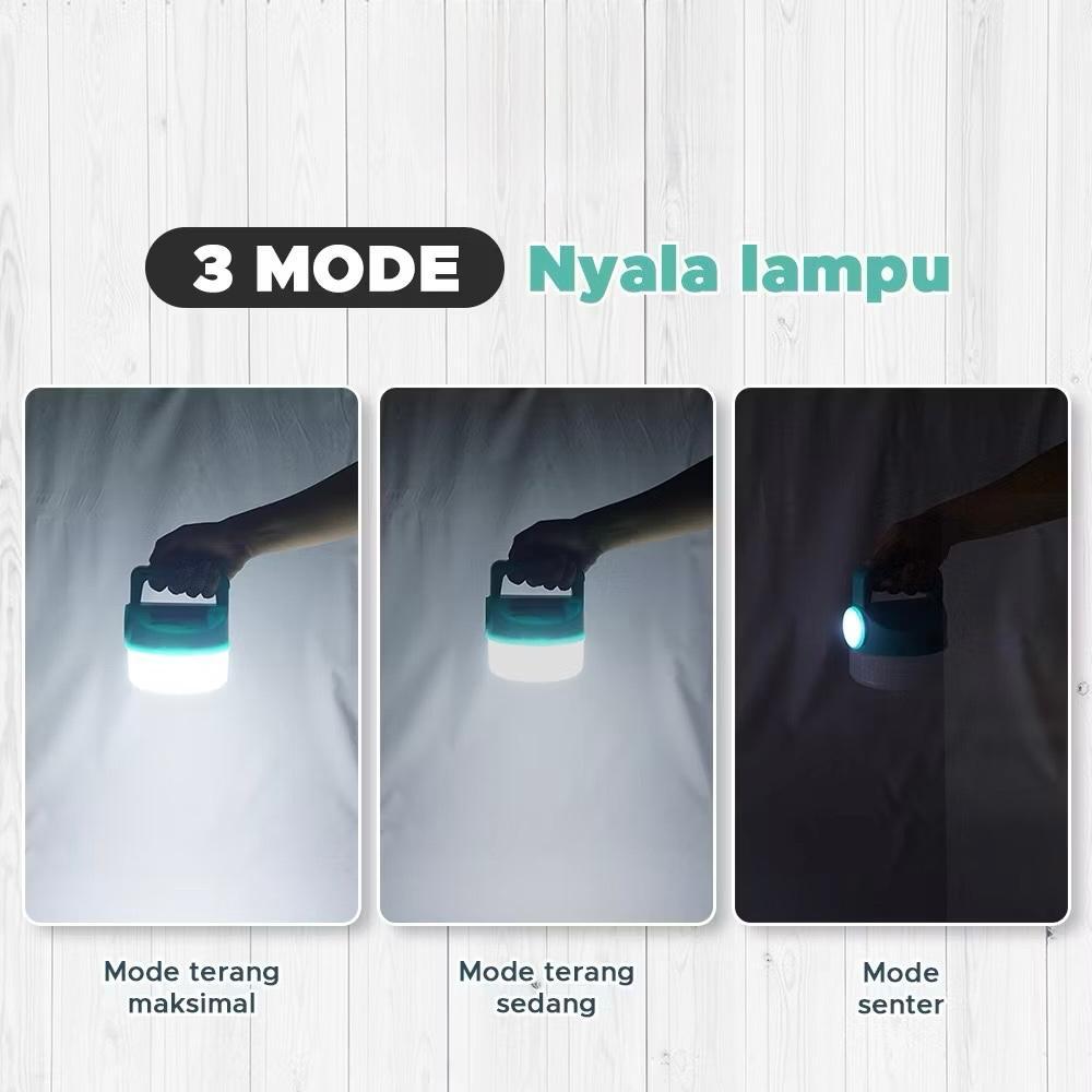 POTENCE Lampu Camping LED Lampu Gantung Emergency Camping Lamp Super Terang Multifungsi Outdoor Indoor Lampu Kemah