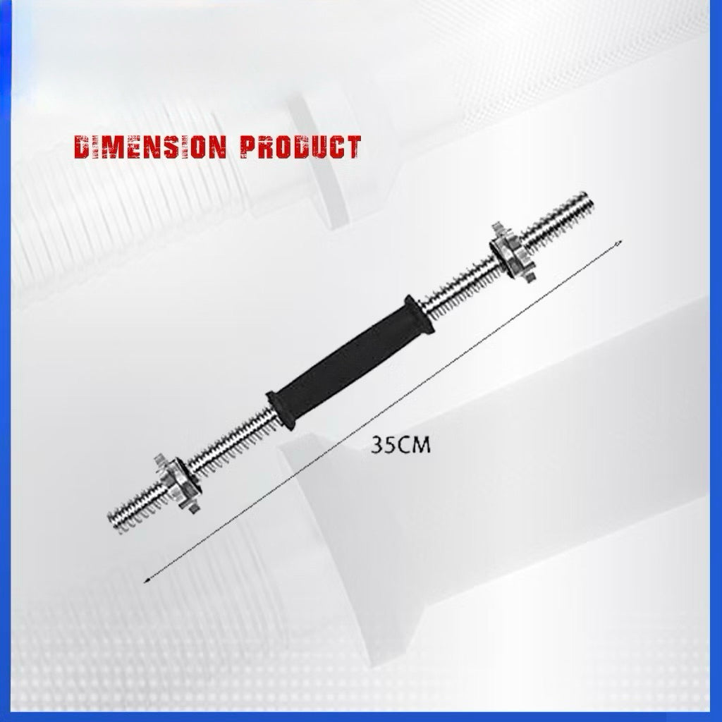 POTENCE STIK PENDEK LURUS BARBEL DUMBELL BARBEL STICK SOLID STRAIGHT BAR 35CM