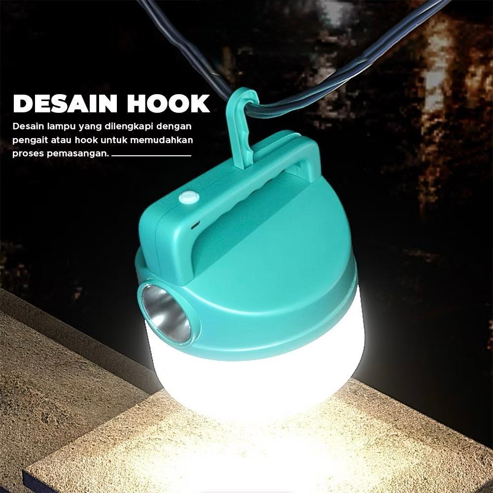 POTENCE Lampu Camping LED Lampu Gantung Emergency Camping Lamp Super Terang Multifungsi Outdoor Indoor Lampu Kemah