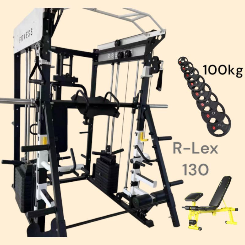 R-Lex130 Smith Machine Multifungsi One For All / Alat Fitness Multi Super Komplit / Home Gym Fitnes / Termurah di Kelasnya / Best Seller