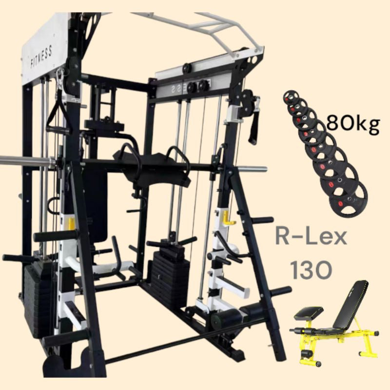 R-Lex130 Smith Machine Multifungsi One For All / Alat Fitness Multi Super Komplit / Home Gym Fitnes / Termurah di Kelasnya / Best Seller