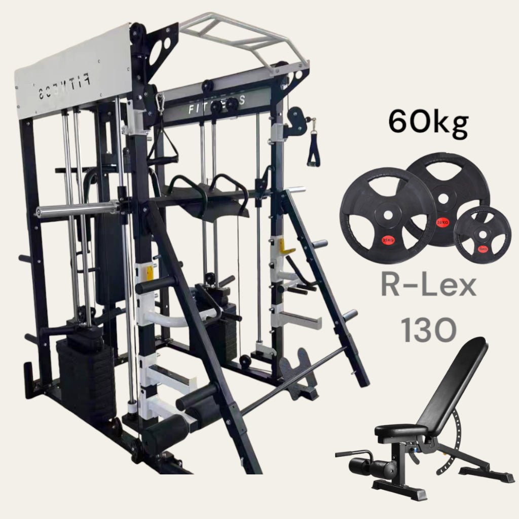 R-Lex130 Smith Machine Multifungsi One For All / Alat Fitness Multi Super Komplit / Home Gym Fitnes / Termurah di Kelasnya / Best Seller