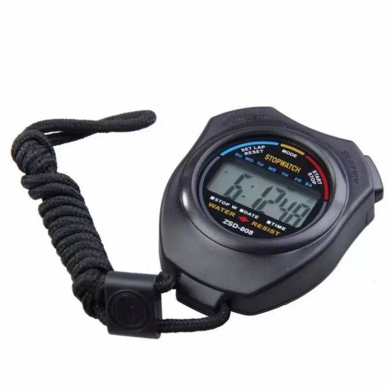 POTENCE Stopwatch LCD Dengan Strap / Timer Waterproof Aksesoris Olahraga Gym / Stopwatch Digital