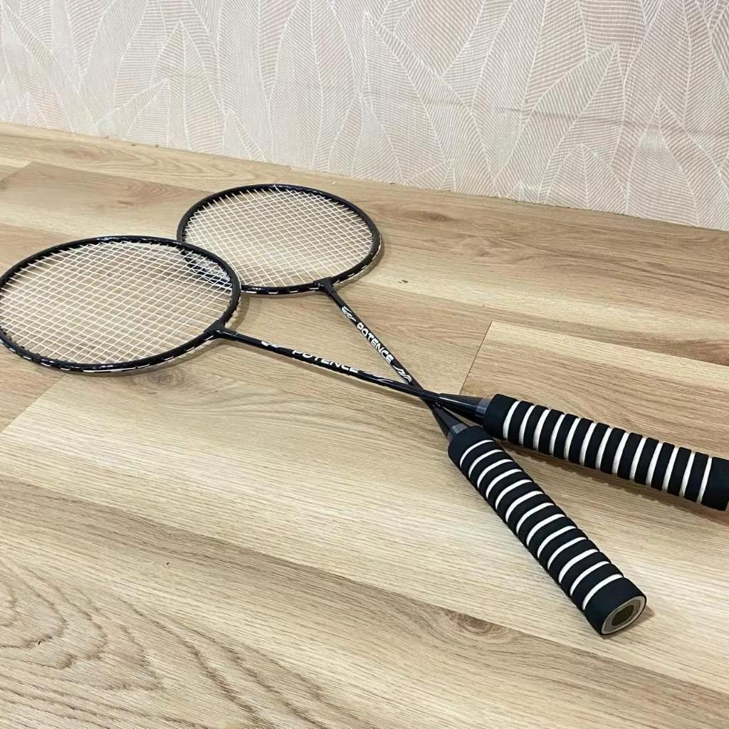 POTENCE Raket Bulu Tangkis Raket Badminton Isi 2 pcs Alat Olahraga Badminton
