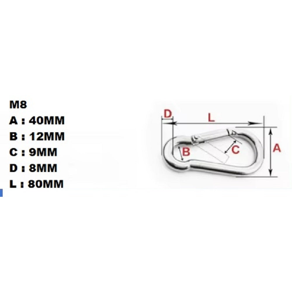 Sparepart Alat Fitness Carabiner sling Karabiner Tali sling