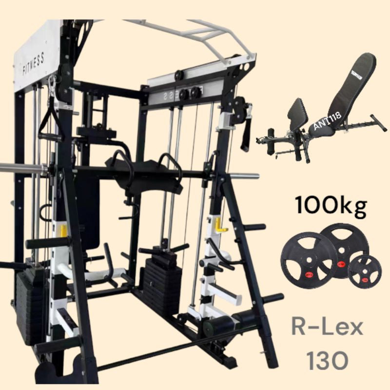 R-Lex130 Smith Machine Multifungsi One For All / Alat Fitness Multi Super Komplit / Home Gym Fitnes / Termurah di Kelasnya / Best Seller