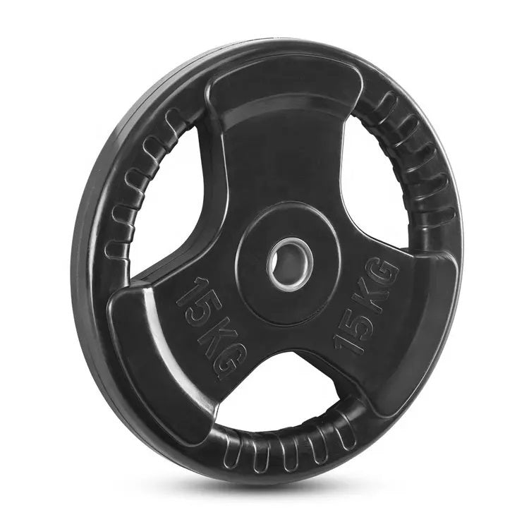 Plate Weight Rubber Plat Beban Dumbbell Barbell Diameter 3CM DEKAI (2,5 - 10 KG)