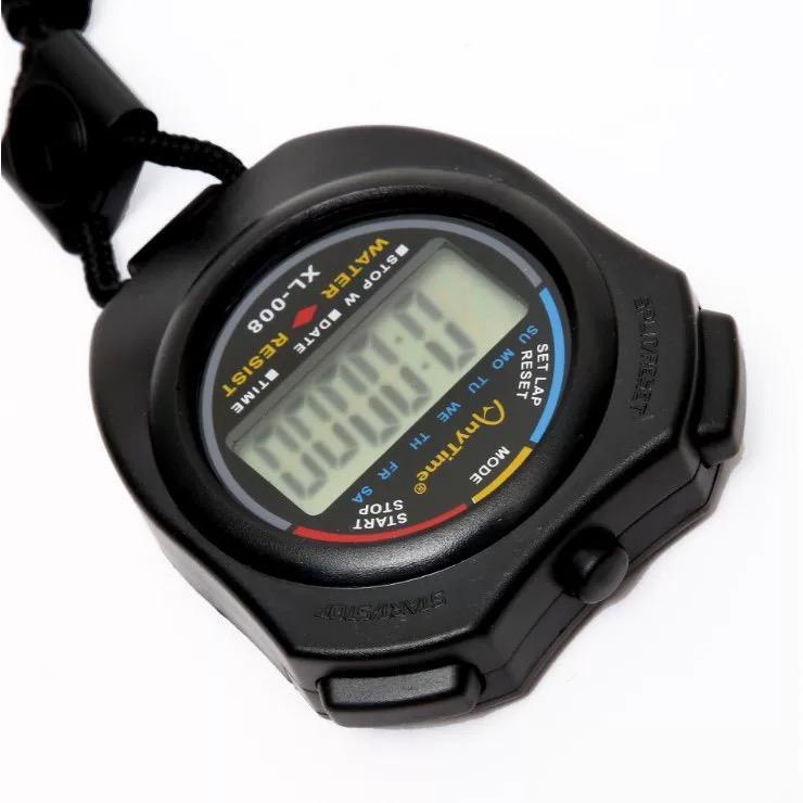 POTENCE Stopwatch LCD Dengan Strap / Timer Waterproof Aksesoris Olahraga Gym / Stopwatch Digital