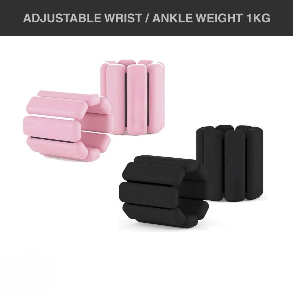 POTENCE Adjustable Wrist & Ankle Weight Bracelet 1KG | Gelang Pemberat Kaki dan Tangan Alat Olahraga Gym & Fitnes
