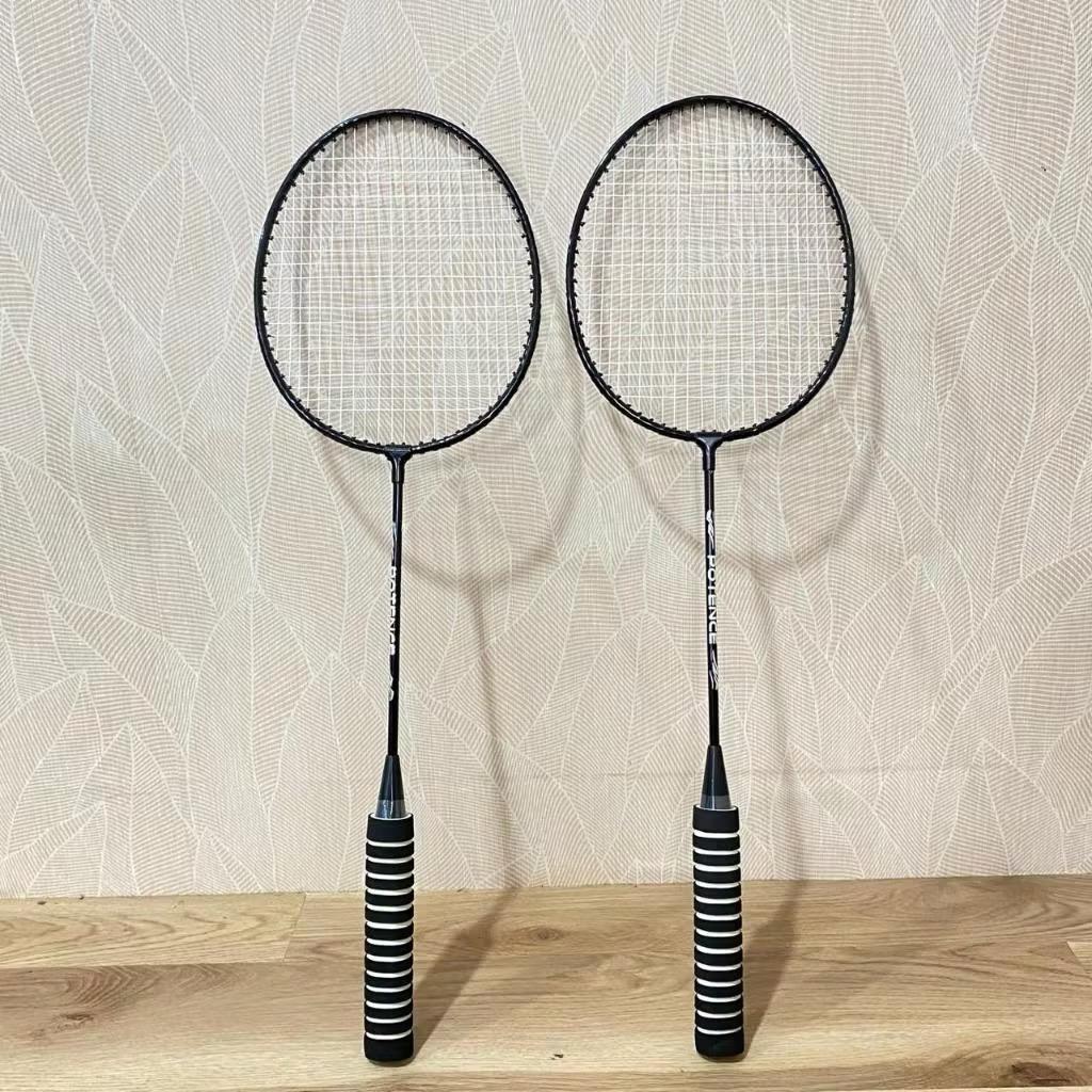 POTENCE Raket Bulu Tangkis Raket Badminton Isi 2 pcs Alat Olahraga Badminton